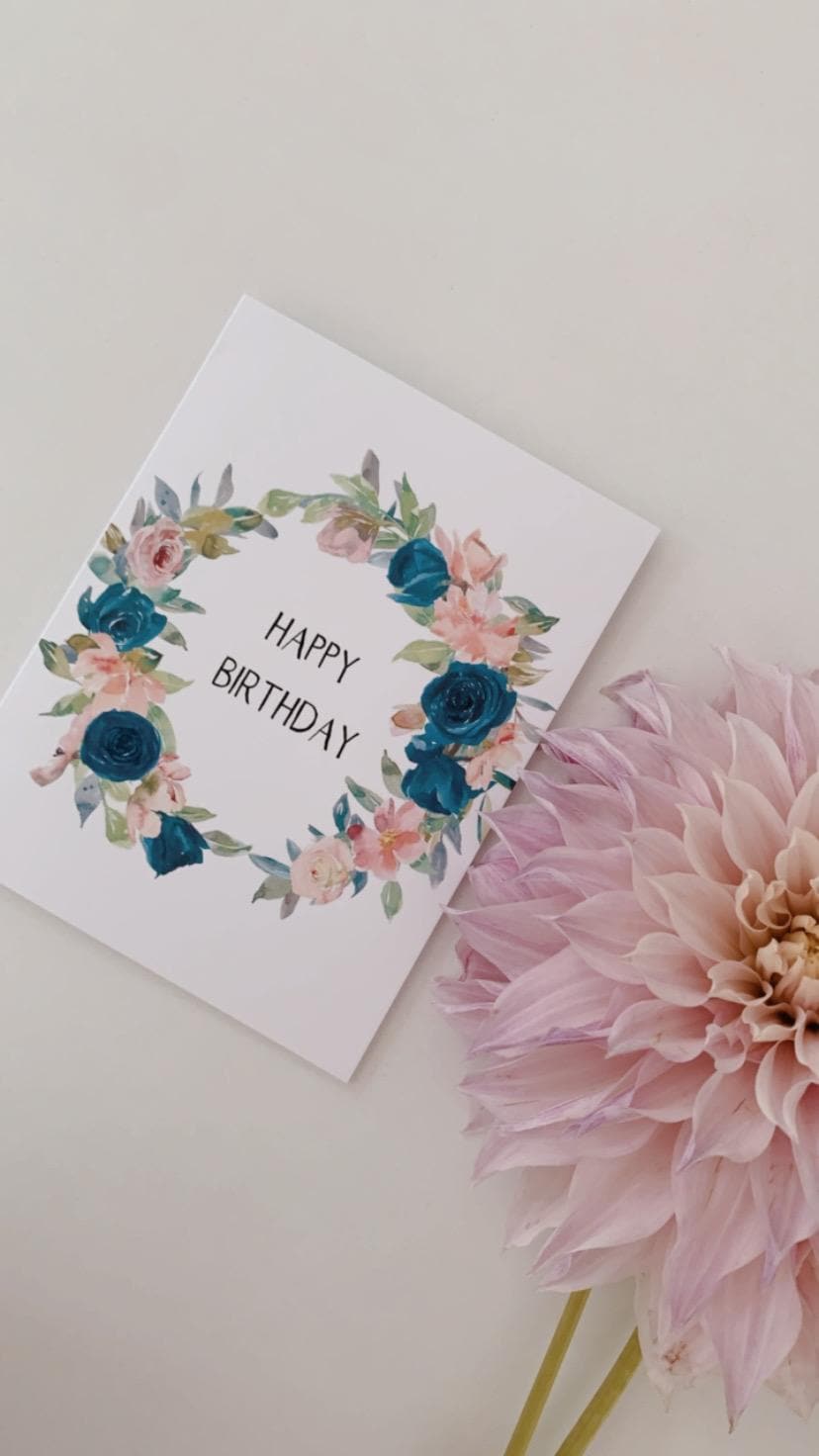 locally made, hand written greeting card